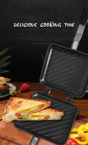 Non-Stick Gas Sandwich Maker & Grill Pan for Breakfast