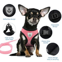 Adjustable Mesh Dog Harness Comfortable Polyester Leash