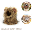 Cute Lion Mane Wig Hat for Small Dogs and Cats Decor