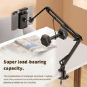 Tablet Holder for Bed with 90cm Metal Arm 360 Rotating Stand