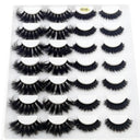 5-14Pairs Fluffy Lashes 10-25mm 3D Mink Lashes Long Thick Natural False Eyelashes Wholesale Lashes Vendors Makeup Mink Eyelashes  ourlum.com 14 pairs SD-08  