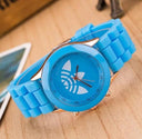 Women's Stylish Quartz Sports Watch with Silicone Band for Fashionable Ladies  ourlum.com SKY BLUE  