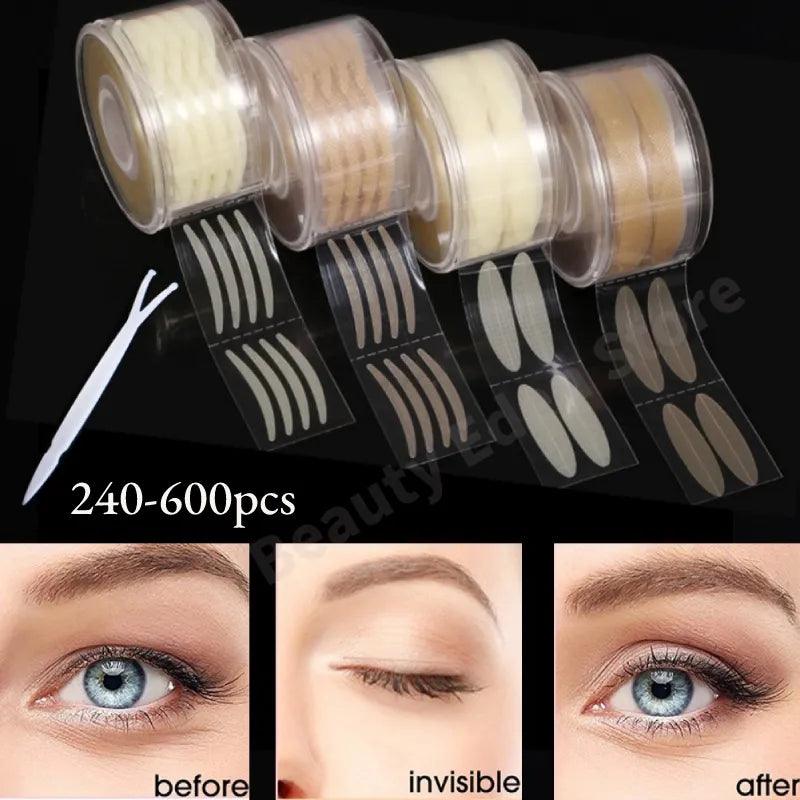 Eye Enhancing Arch Shape Double Eyelid Sticker Set - Bigger Eyes, Waterproof, Various Styles