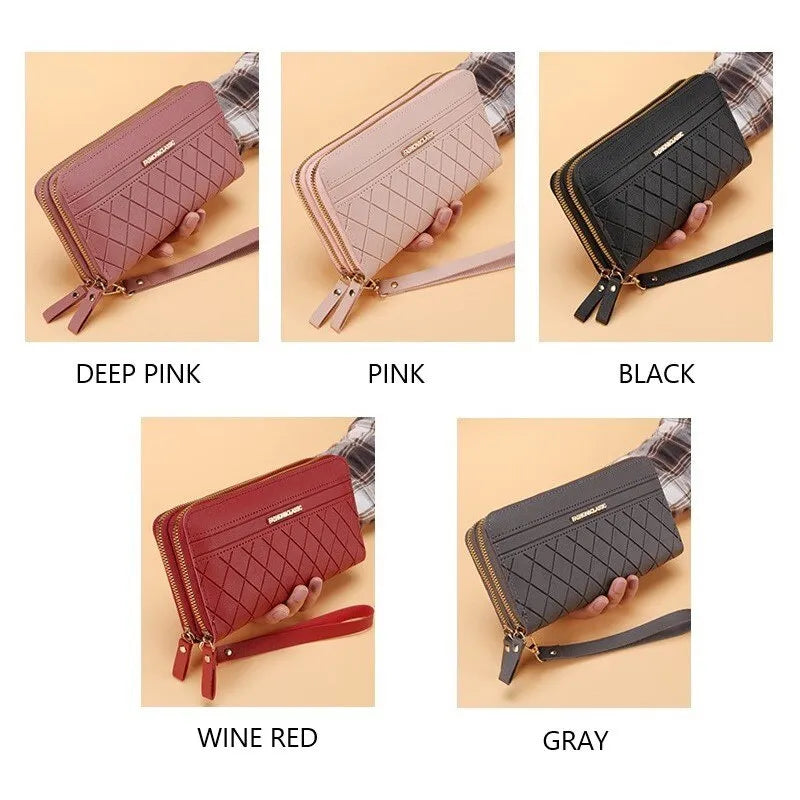 Long Wallet with Tassel Coin Holder: Stylish Multilayer Moneyclip  ourlum.com   