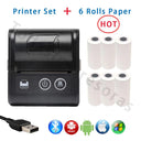 Mini Thermal Printer Wireless BT Receipt Printer Mobile Portable