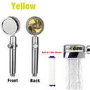 360 Degrees Rotation Turbo Fan Shower Head: Ultimate High Pressure Experience  ourlum.com Yellow  