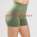 High Waist Scrunch Butt Seamless Yoga Shorts for Women - Push Up Athletic Gym Workout Bottoms