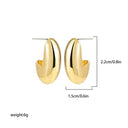 Waterdrop Statement Earrings Chic Stainless Steel Jewelry