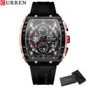 Men's CURREN Casual Chronograph Quartz Watch Blue Strap