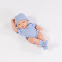 Silicone Reborn Dolls: Lifelike Baby Toys for Girls, Cute Mini Bebe Doll, Birthday Gift  ourlum.com striped blue  