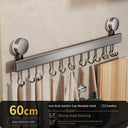 Suction Cup Punch-Free Wall Condiment Hook Rack Storage