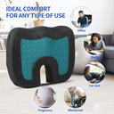 U-Shaped Gel Memory Foam Seat Cushion for Travel Office