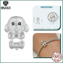 Cute Dog Charm Bead Pendant for Women DIY Bracelet Jewelry