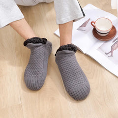 Cozy Winter Men's Knitted Slippers: Luxe Comfort & Style