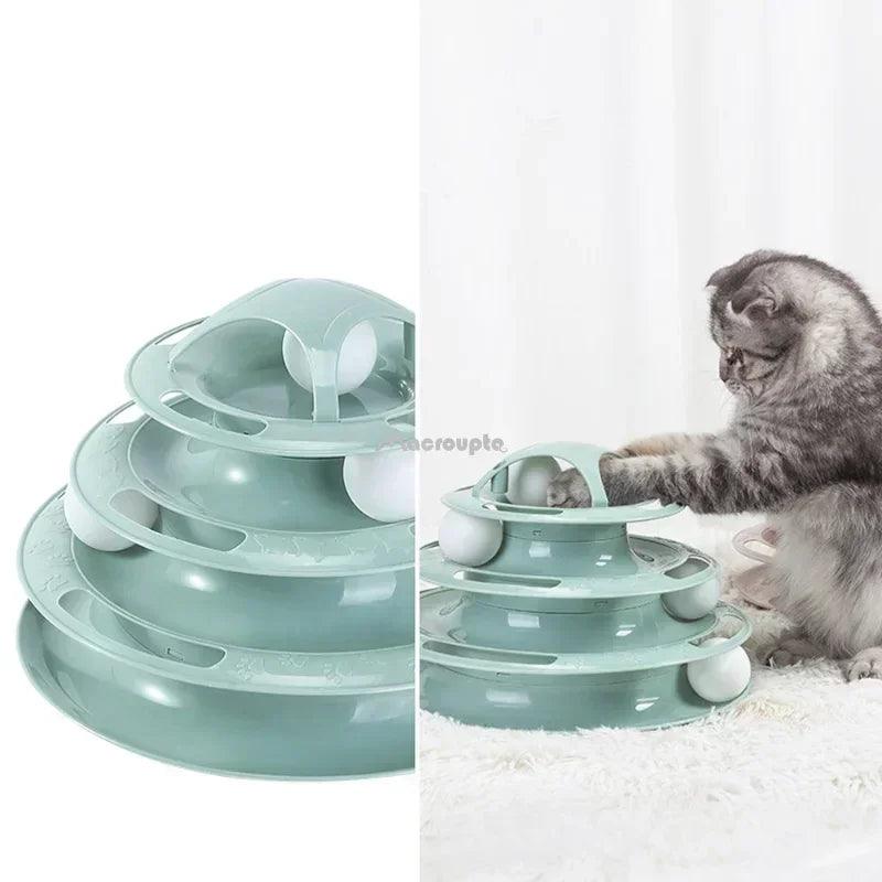 Interactive Cat Toy Tower: Engage Your Feline with Intelligence Training  ourlum.com   