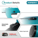 YOFIDRA 2000W Electric Air Blower 6-Speeds Regulation for Makita 18V Battery Leaf Blower Clean Fallen Leaves Dust Snow Tool  ourlum.com   