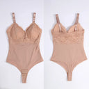 Lace Thong Bodysuit Shapewear for Women - Seamless Slimming & Tummy Control