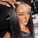 180% Density Brazilian Straight Bob Lace Front Wigs 14-20 Inch