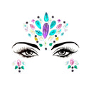 3D Sexy Face Tattoo Stickers Temporary Tattoos Glitter Fake Tattoo Rhinestones Masquerade for Women Party Face Jewels Tattoo  ourlum.com NO.29  