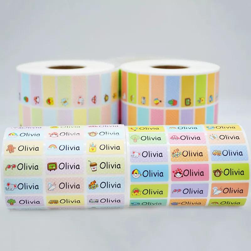 Personalized Animal Name Stickers - 120Pcs Waterproof Labels for School Supplies  ourlum.com   