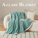 Winter Warm Blanket Skin-Friendly Striped Bedspread Throw