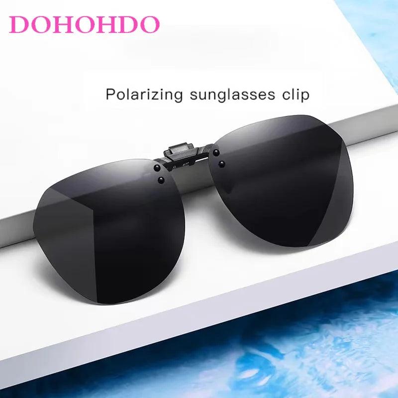 Polarized Clip-On Sunglasses for Men and Women with UV400 Protection - Vintage Style Night Vision Goggles