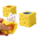 Pet Cheese Mouse Stress Ball Fun Squirrel Cup Fidget Toy