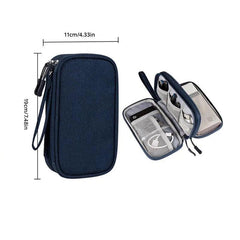 Digital Essentials Travel Organizer: Stylish USB Cable Bag