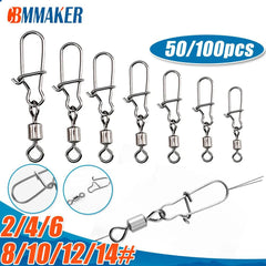 Sea Fishing Snap Hooks: Durable Stainless Steel Connector Set
