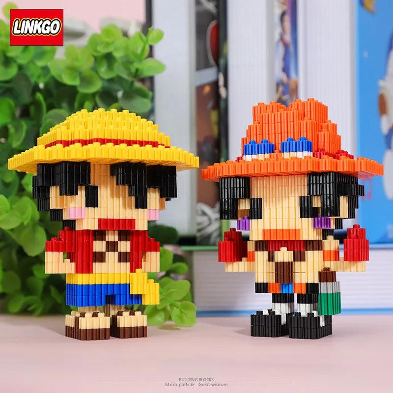 Anime Building Blocks: Luffy Kakashi Chopper Model 3D DIY Educational Toy  ourlum.com   