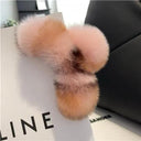 Crab Plush Fur Hair Clip: Trendy Accessory for Girls