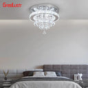 Crystal Chandelier Chrome Ceiling Lamps Led Flush Mount Light