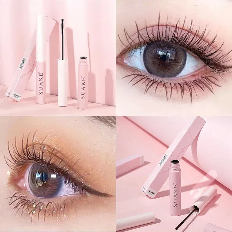 Ultra-fine Mascara Curl Thick Lengthening Eyelash Mascara Waterproof Non-smudge Brown Natural Curling Fine Brush Mascara Makeup  ourlum.com   