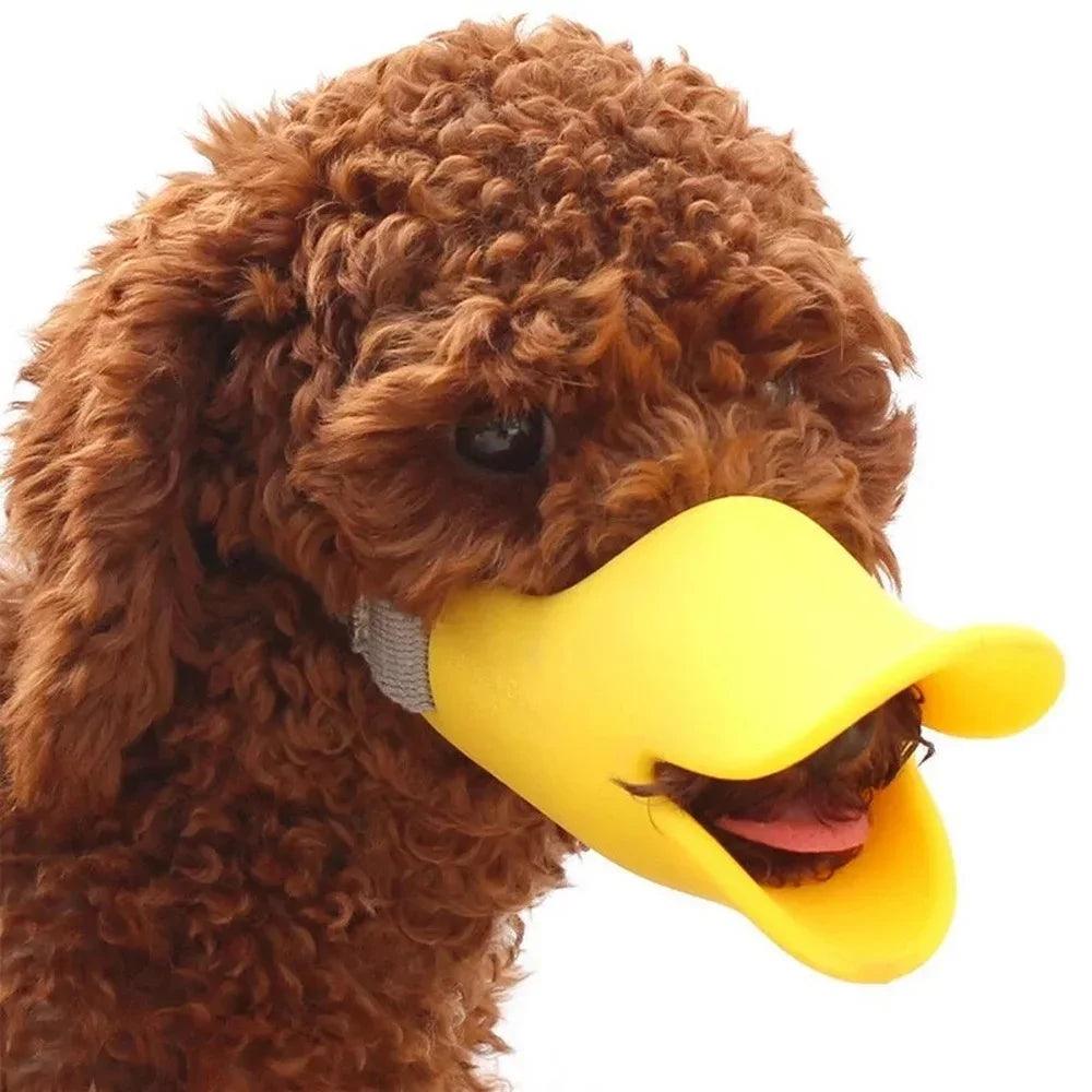 Silicone Duck Dog Muzzle: Anti-Bite Barking Stop Small Large Mouth Accessories  ourlum.com   