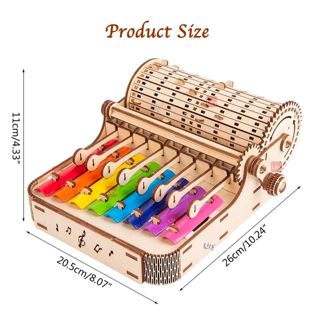 DIY 3D Wooden Xylophone - Creative Musical Toy for Kids, Ideal Christmas Gift