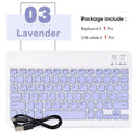 Mini Bluetooth Keyboard: Portable Ultra-Slim for iPad Android  ourlum.com purple-no mouse  