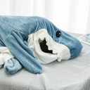 Cartoon Shark Blanket Sleeping Bag Women Comfy Homewear