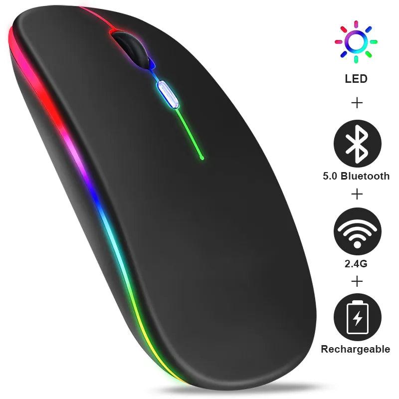 Wireless RGB Bluetooth Gaming Mouse: Ultimate Freedom & Style  ourlum.com   