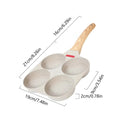 Multifunctional Nonstick 4-Hole Frying Pan for Eggs and More