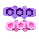 3 Cavity Plum Blossom Succulent Flowerpot Mold Ice Tray