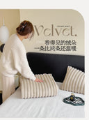 150*200cm Plain Soft Blanket Warm Khaki Throw Bedding