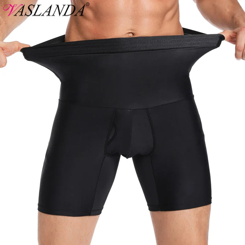 Men's Slimming Tummy Control Shorts - High Waist Compression Boxer Briefs