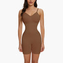 Seamless Bodysuit Shapewear for Women - Open Crotch Waist Trainer & Body Shaper