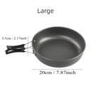 Ultra-light Aluminum Alloy Camping Cookware Set Portable Frying Pan