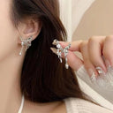 Heart Star Tassel Earrings Vintage Y2K Fashion Jewelry