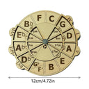 Wooden Melody Tool Circle Of Fifths Wheel For Musicians