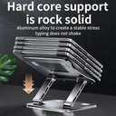 Adjustable Laptop Stand: Cooling Notebook Holder for Comfort