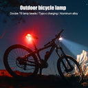 Waterproof Portable Mini Bike Lamp White Front Light Red Taillight