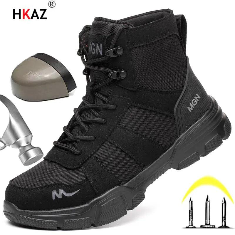 Indestructible Men's Safety Boots: Ultimate Protection for Work and Outdoor Ventures  ourlum.com   