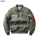 Bomber Jacket Ma1 Air Force Pilot Men Thick Fleece Coat